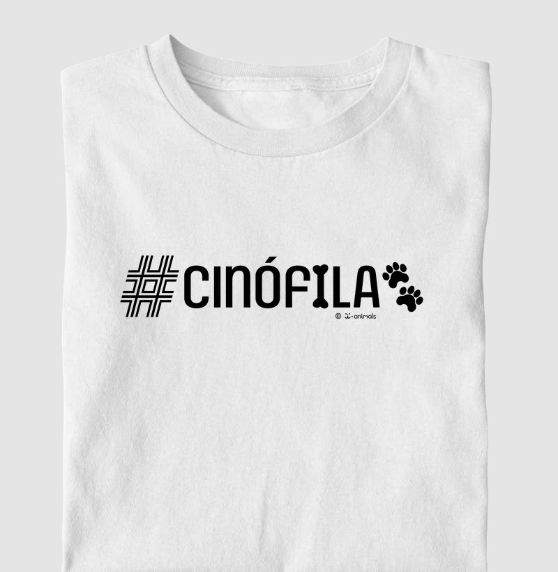 Camiseta #Cinófila - Coleção AFETO