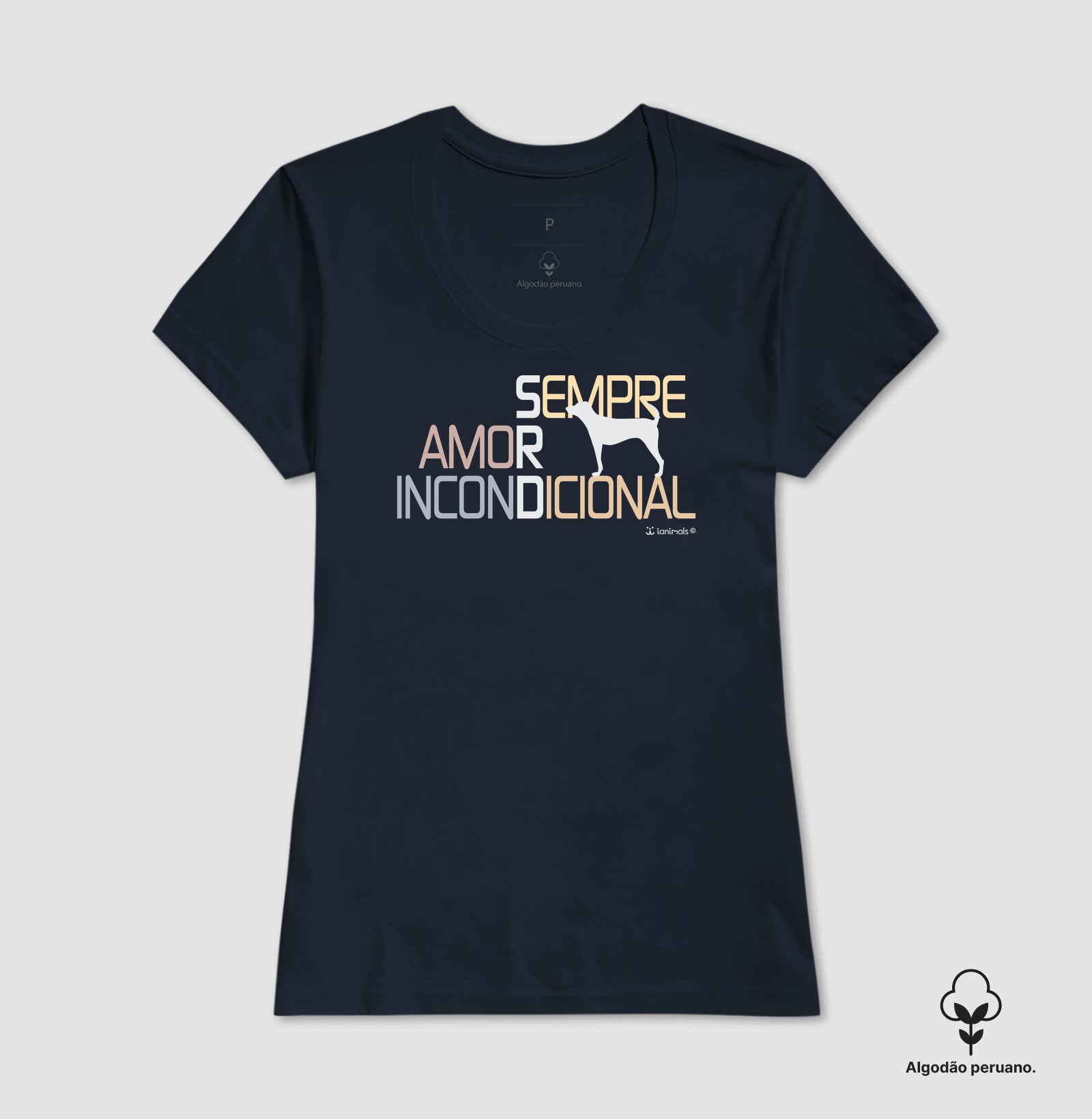 Camiseta INCA SOFT SRD Sempre Amor Incondicional - Essência