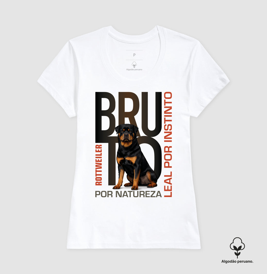 Camiseta Rottweiler Bruto por Natureza / INCA SOFT - Essência