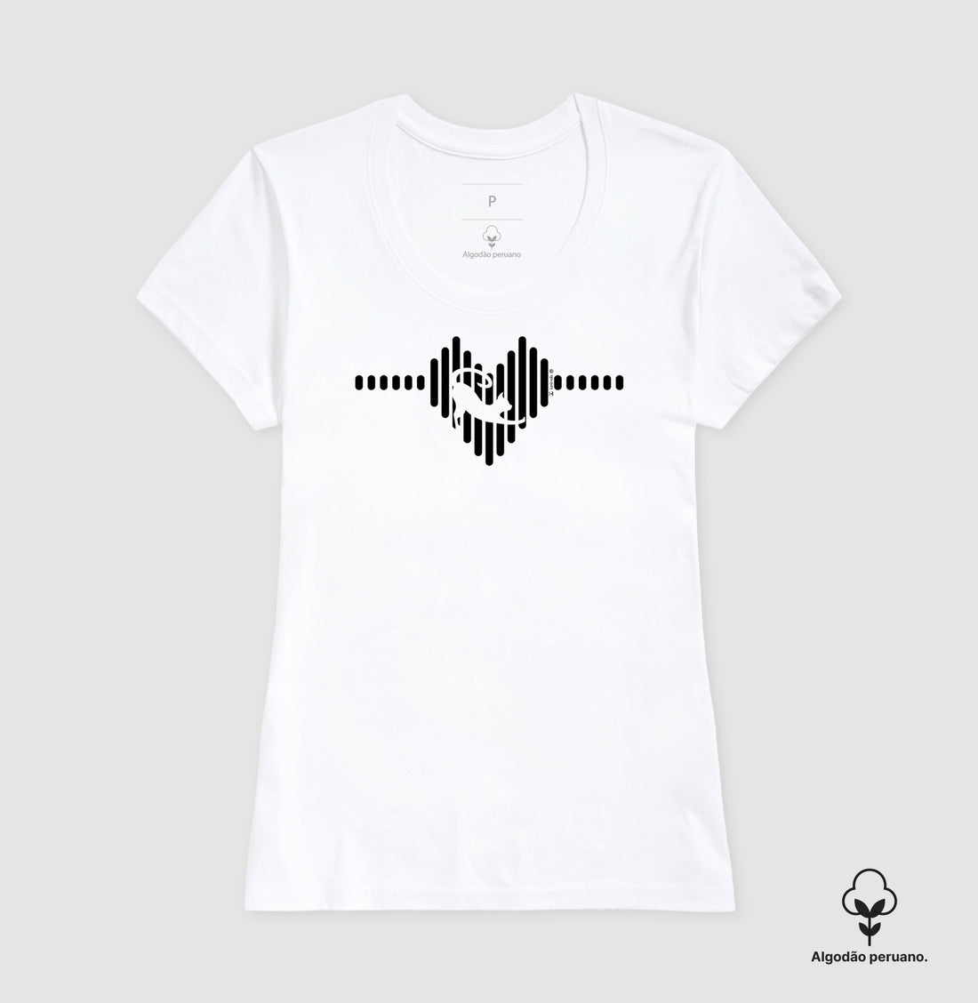 Camiseta “INCA SOFT” Gato Espreguiçando - Coleção CORAÇÃO