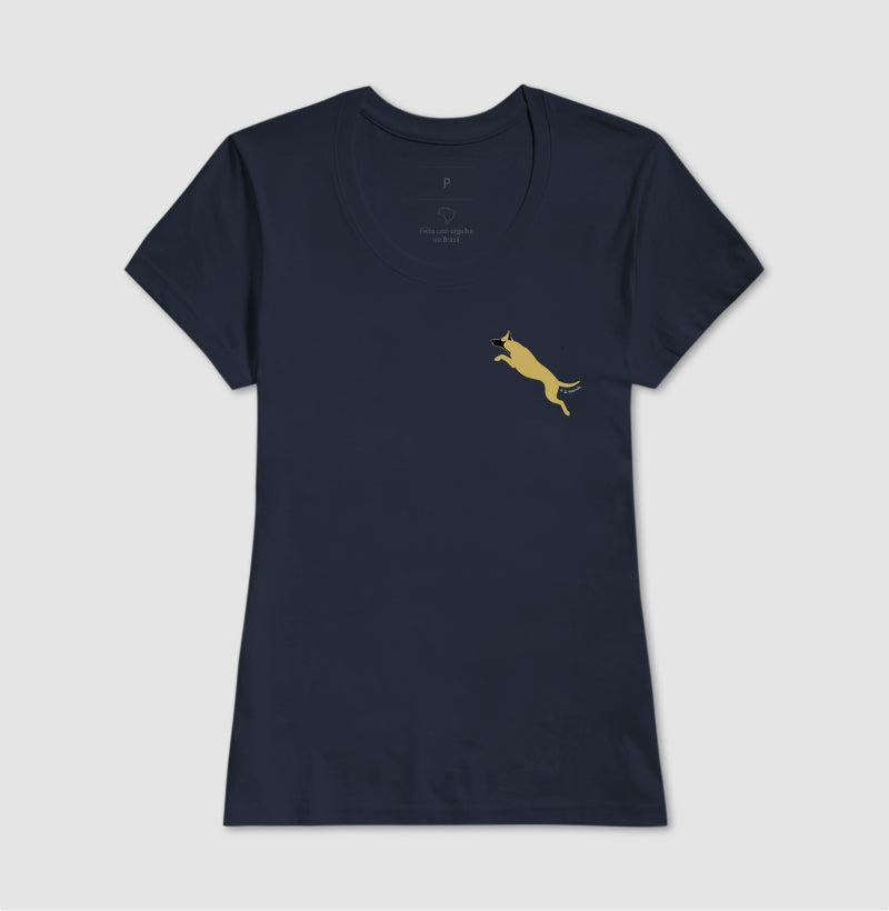 Camiseta Malinois. Saltando - Perfil / Side