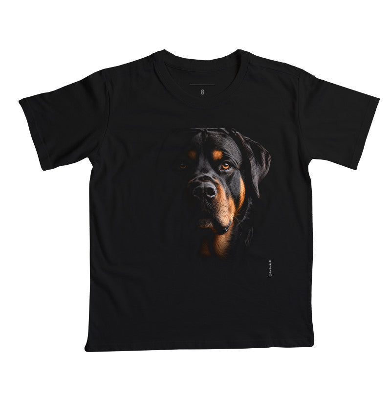 Camiseta Infantil Rottweiler - Retrato