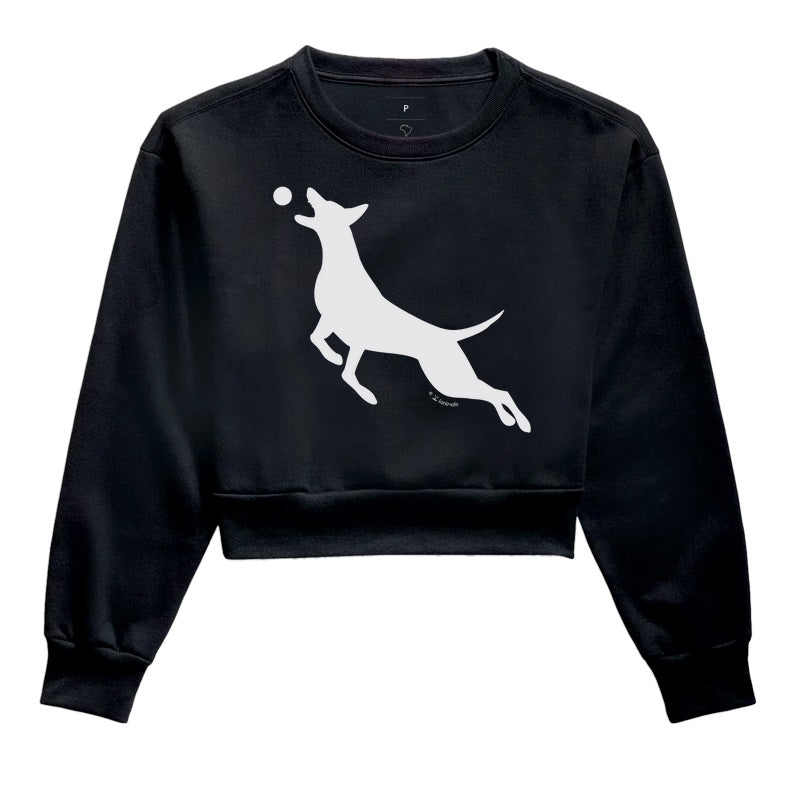 Moletom Cropped Malinois O Pulo - Perfil