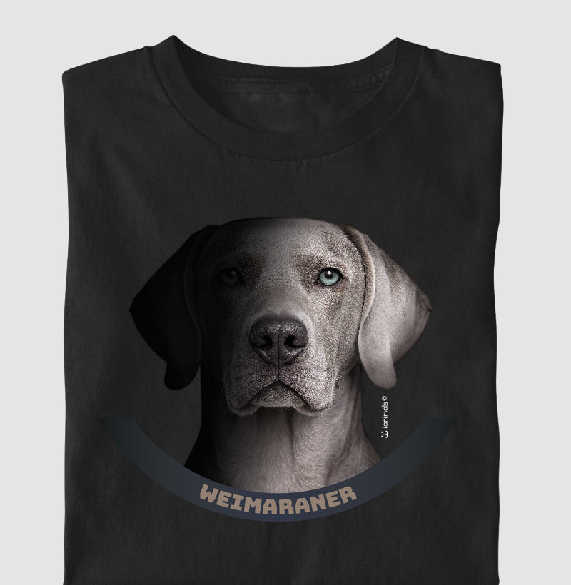 Camiseta Weimaraner Preta - The Face