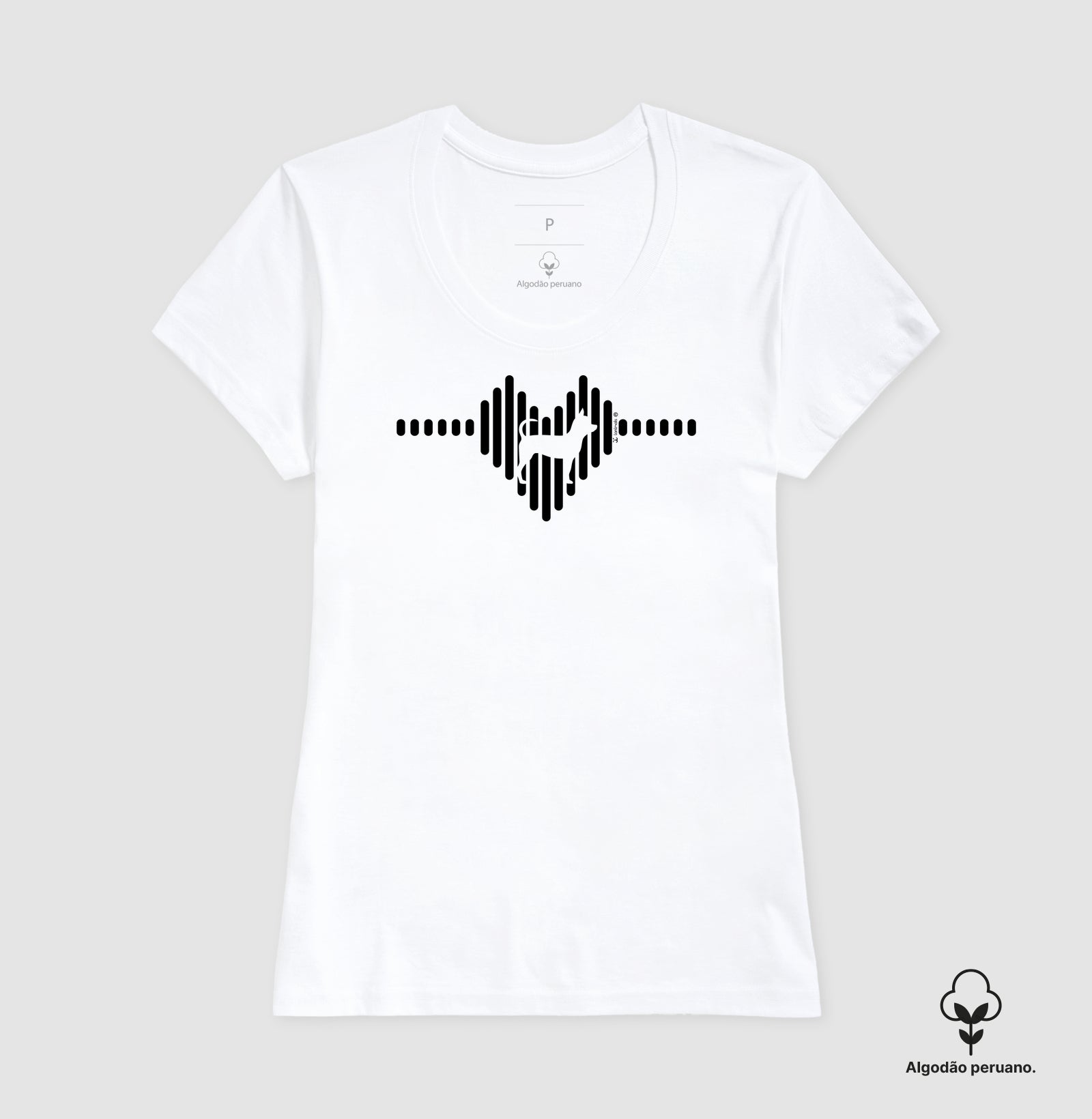 Camiseta ”INCA SOFT” Chihuahua - Coleção Coração