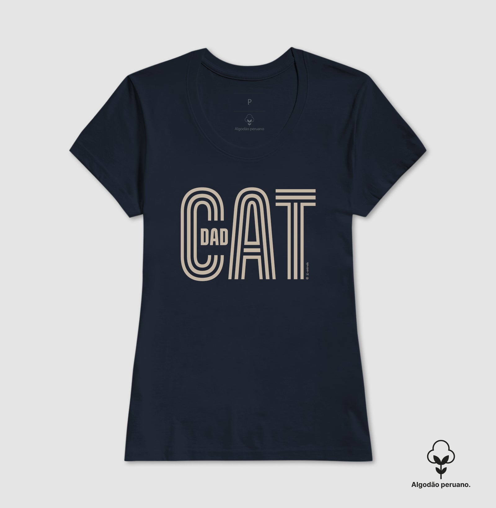 Camiseta INCA SOFT Cat Dad - Coleção AFETO