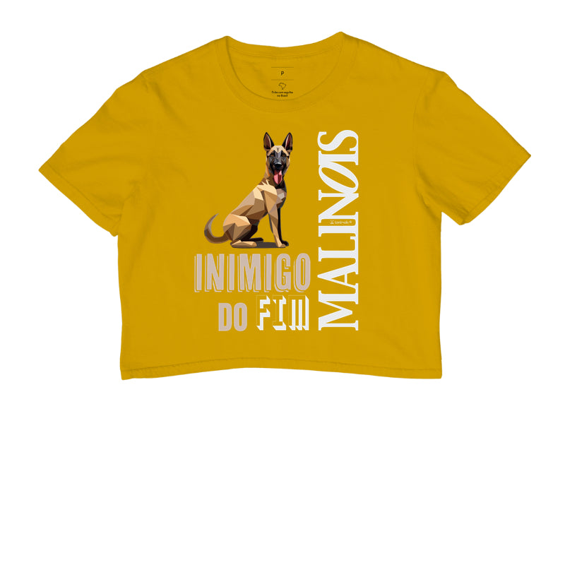 Camiseta Cropped Malinois Inimigo do Fim - Essência