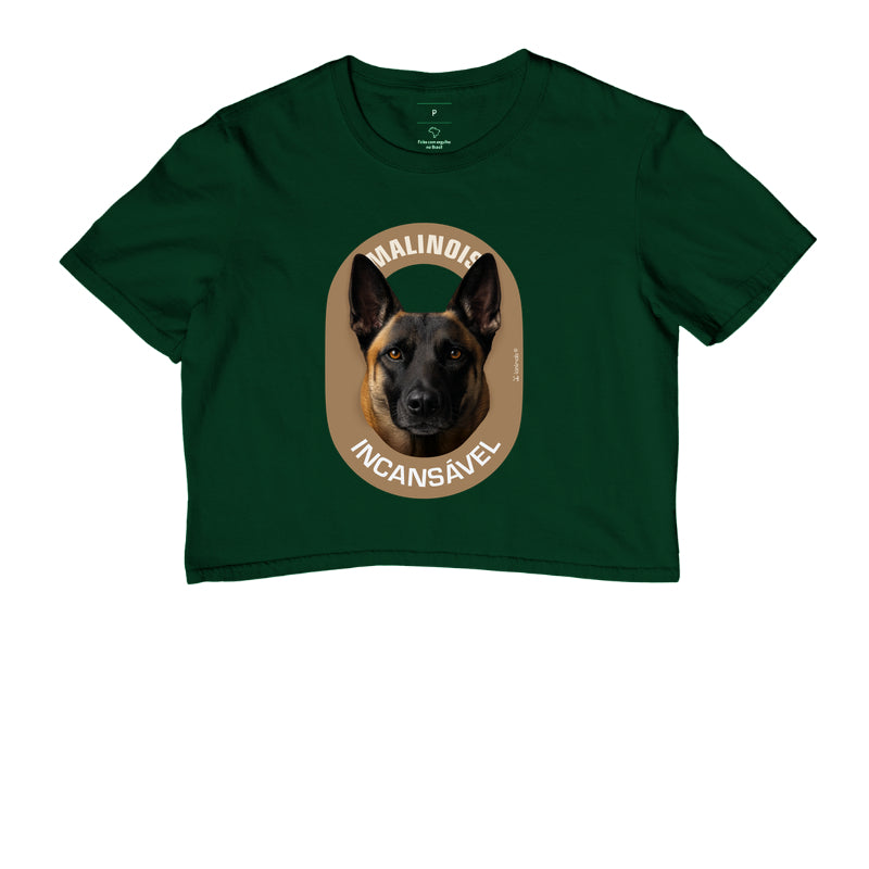 Camiseta Cropped Malinois Incansável - Essência