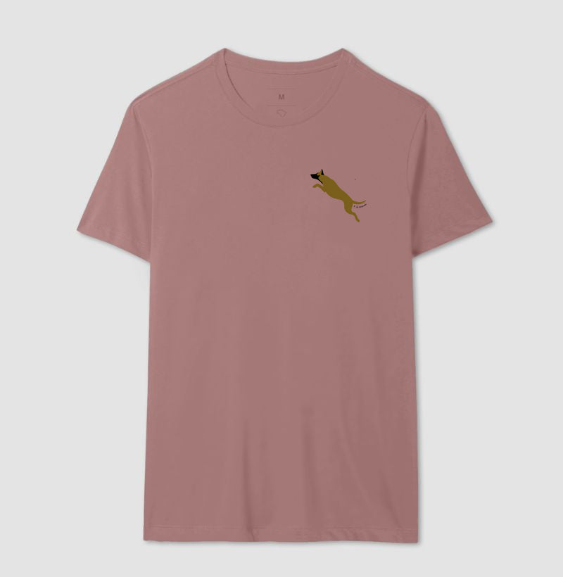 Camiseta Malinois. Saltando - Perfil / Side