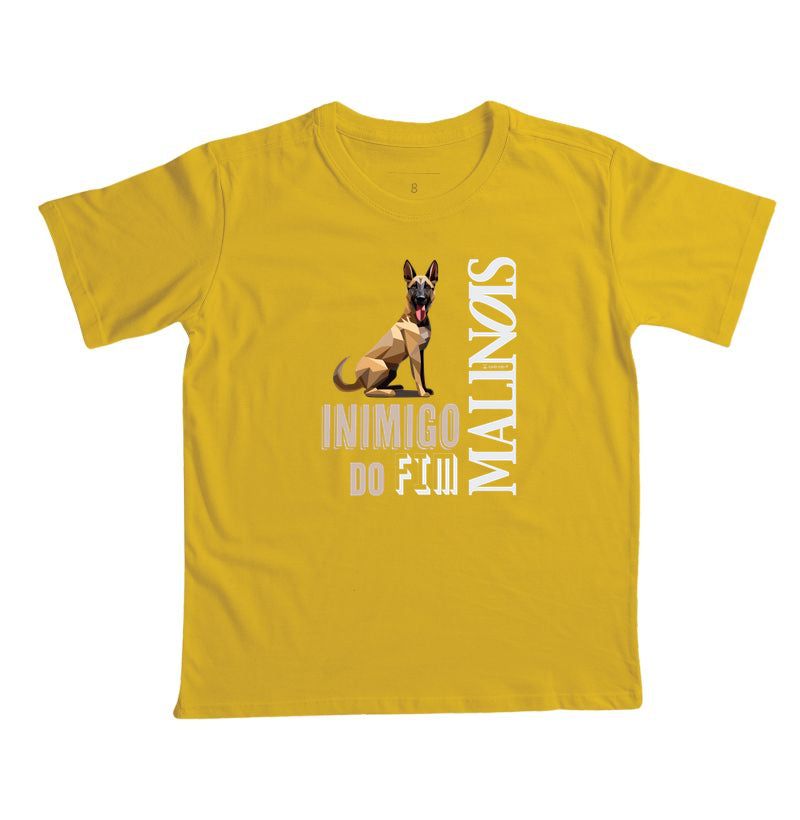 Camiseta Infantil Malinois Inimigo do Fim - Essência