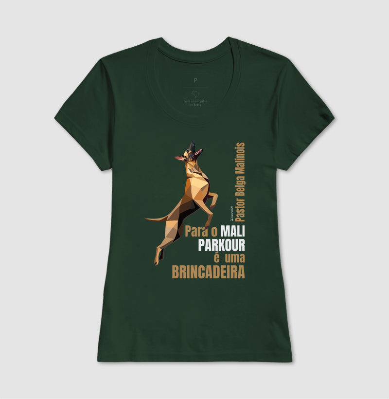 Camiseta Malinois Parkour é Brincadeira- Essência