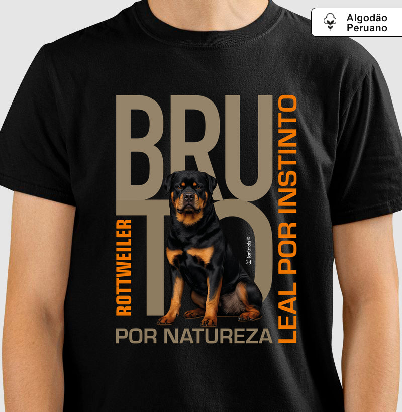 Camiseta INCA SOFT Rottweiler Bruto por Natureza - Essência