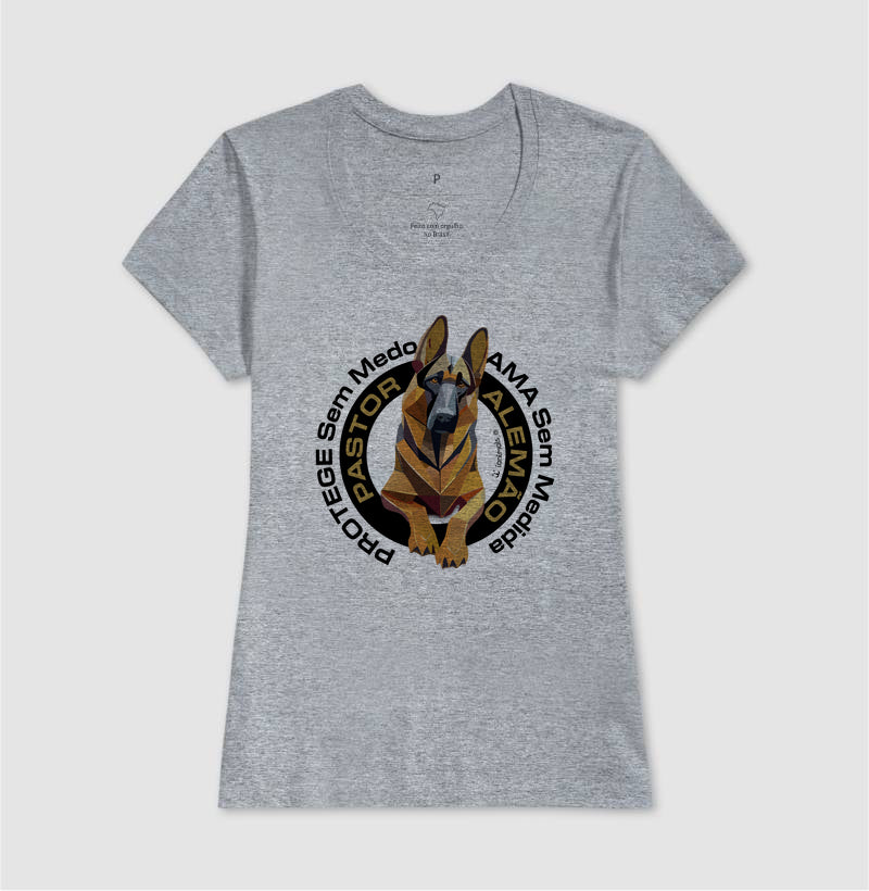Camiseta Pastor Alemão - Protege sem Medo - Essência