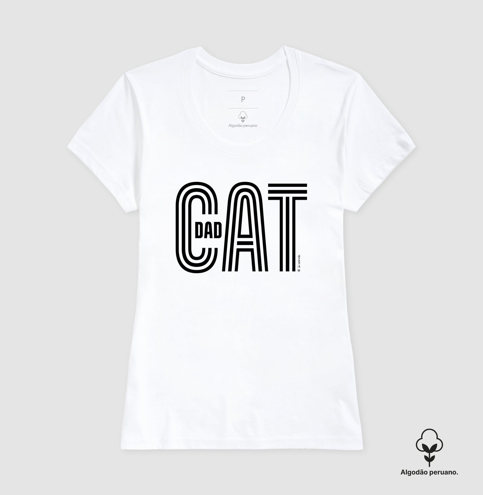 Camiseta INCA SOFT Cat Dad - Coleção AFETO