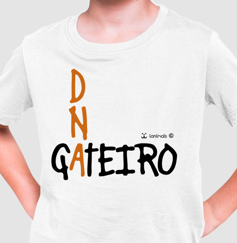 Camiseta Infantil DNA Gateiro - Afeto