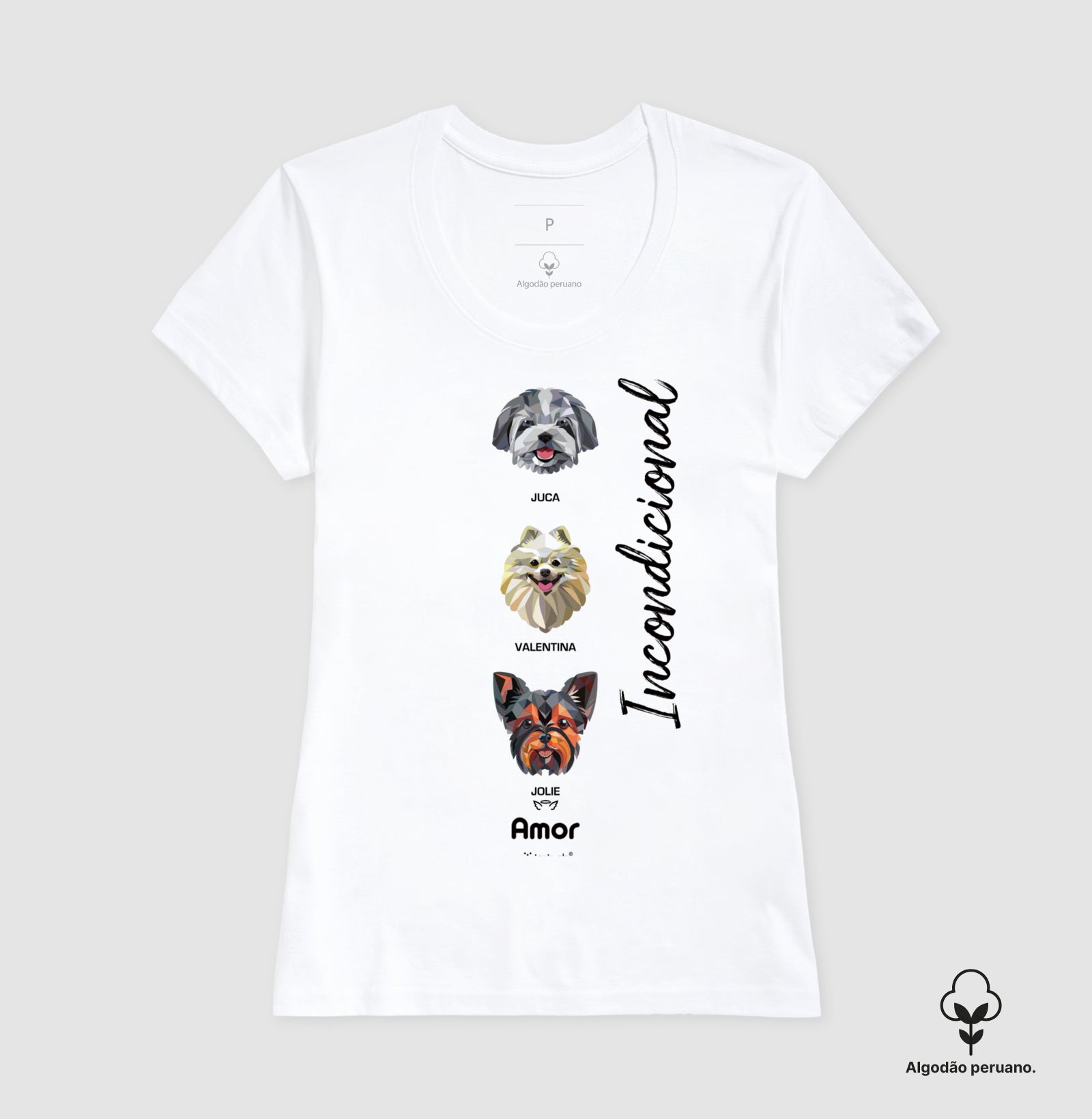 Camiseta INCA SOFT Geoma de 1 a 9 Cães - Personalizada  iAnimals
