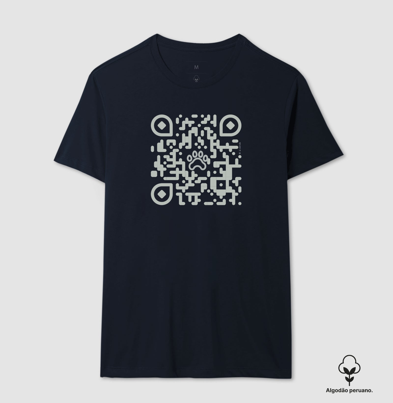 Camiseta “INCA SOFT” Pets, QR Code Declaração de Amor - Coleção AFETO