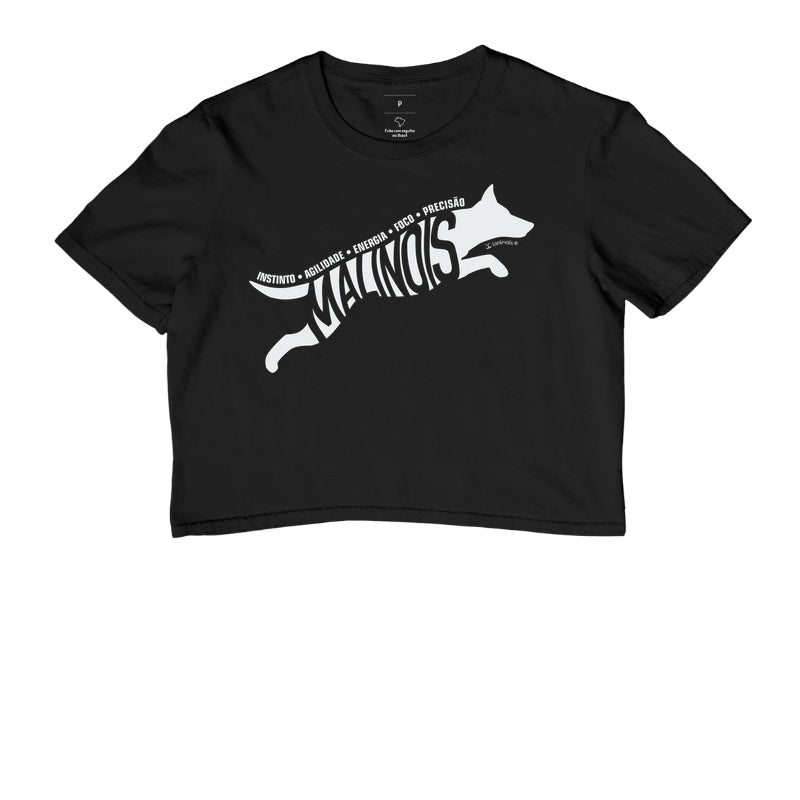 Camiseta Cropped Malinois Instinto - Essência