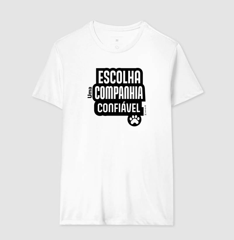 Camiseta Escolha uma Companhia Confiável - Coleção Afeto