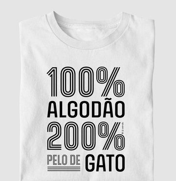 Camiseta 200% pelo de Gato - Coleção AFETO