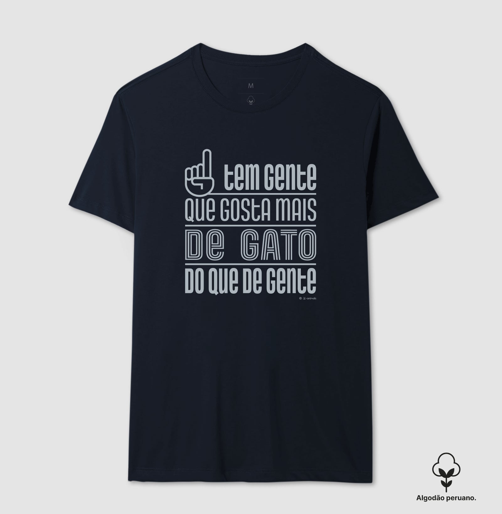 Camiseta “INCA SOFT” Tem Gente que gosta mais de Gato  - Coleção AFETO