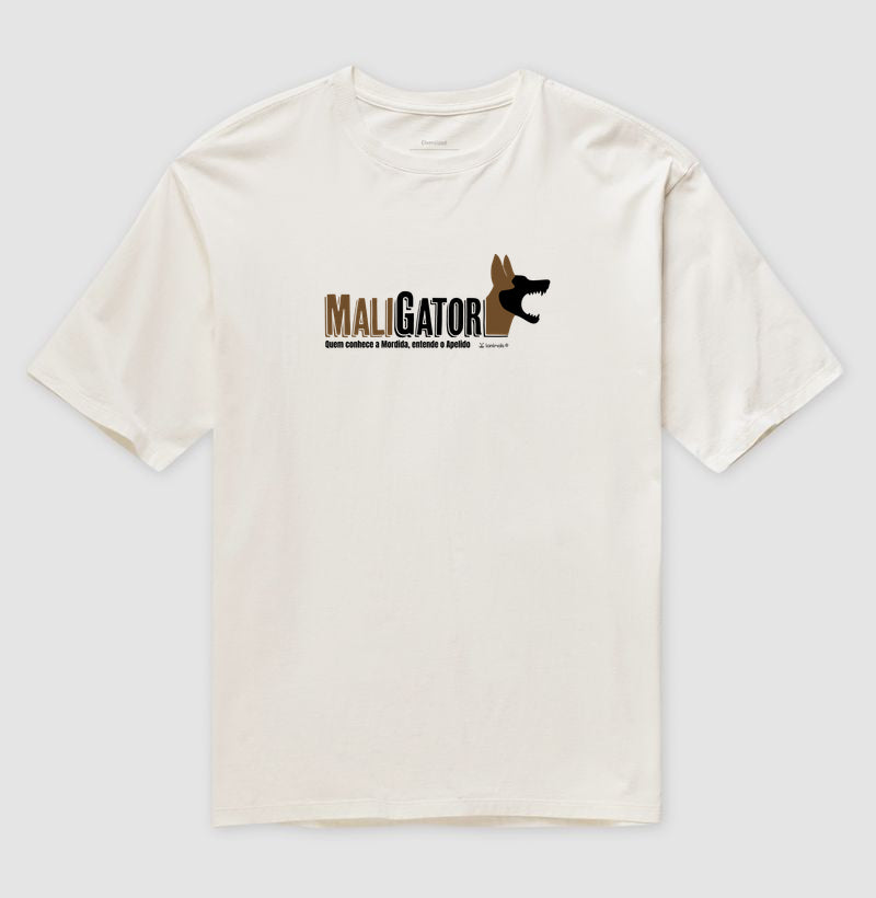 Camiseta Oversized Malinois Maligator - Essência