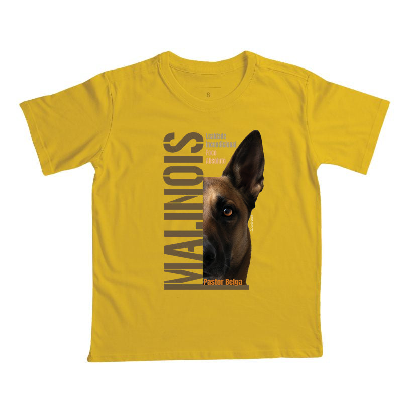 Camiseta Infantil Malinois Foco Absoluto - Essência