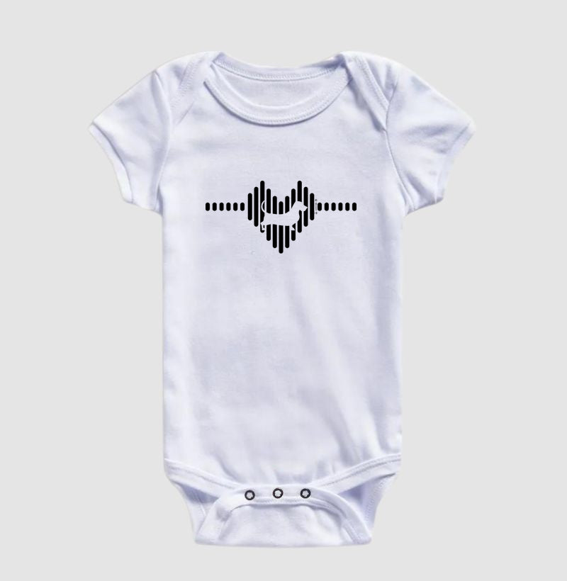 Body Infantil Basset Hound - Coleção Coração