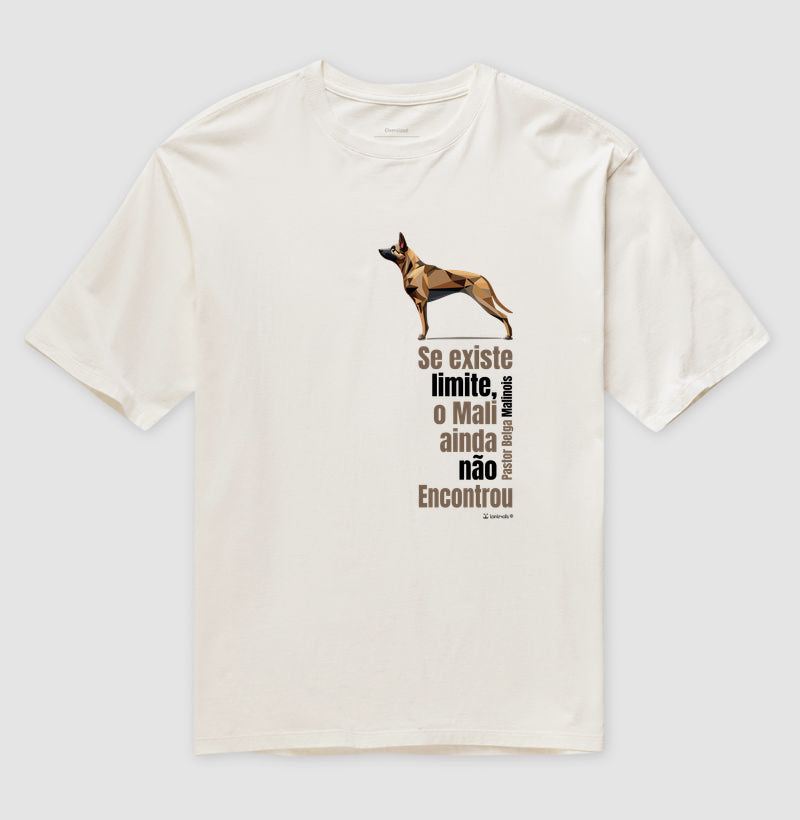Camiseta Oversized Malinois Limite - Essência
