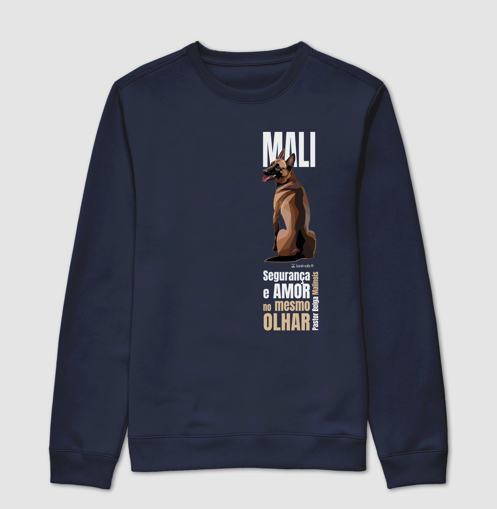 Moletom Suéter Malinois - Olhar - Essência