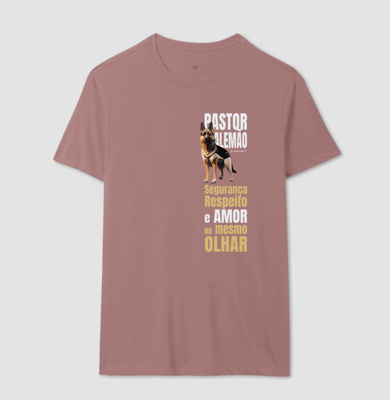 Camiseta Pastor Alemão Olhar - Essência