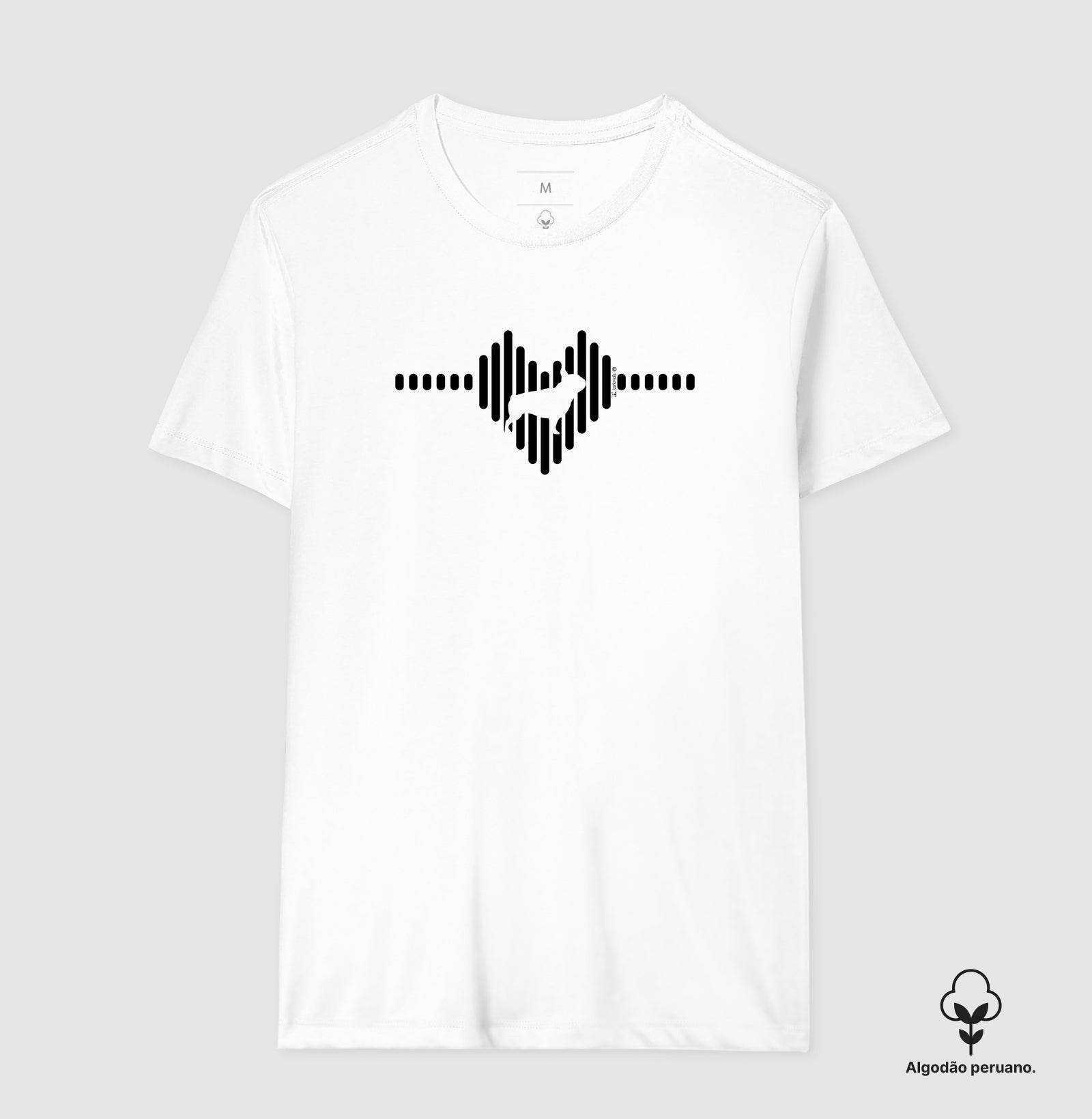 Camiseta Buldogue Francês / INCA SOFT - Coleção Coração