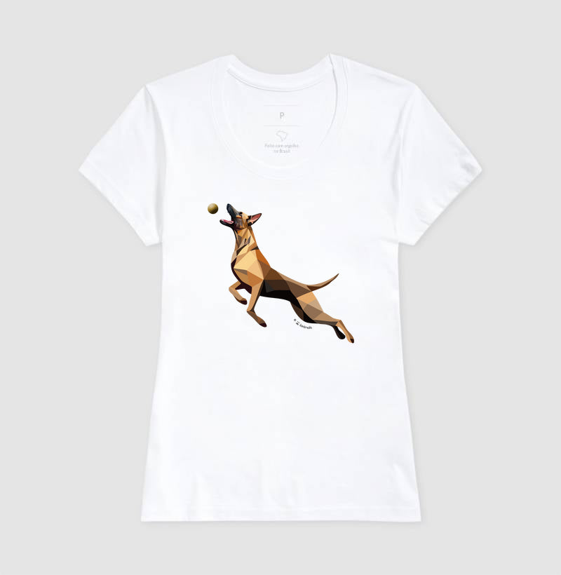 Camiseta Malinois O Pulo - Perfil/Geoma