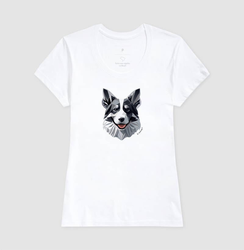 Camiseta Border Collie - Coleção Geoma