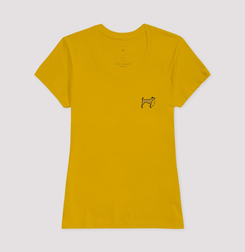 Camiseta Cachorro Caramelo - Perfil / Side