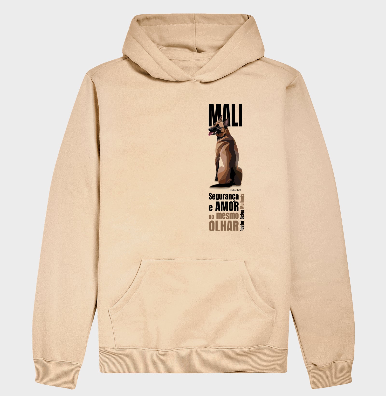 Moletom com Capuz Malinois - Olhar - Essência