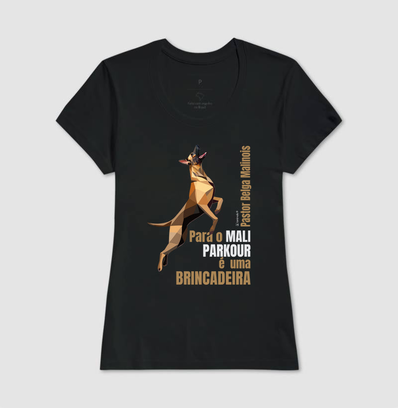 Camiseta Malinois Parkour é Brincadeira- Essência