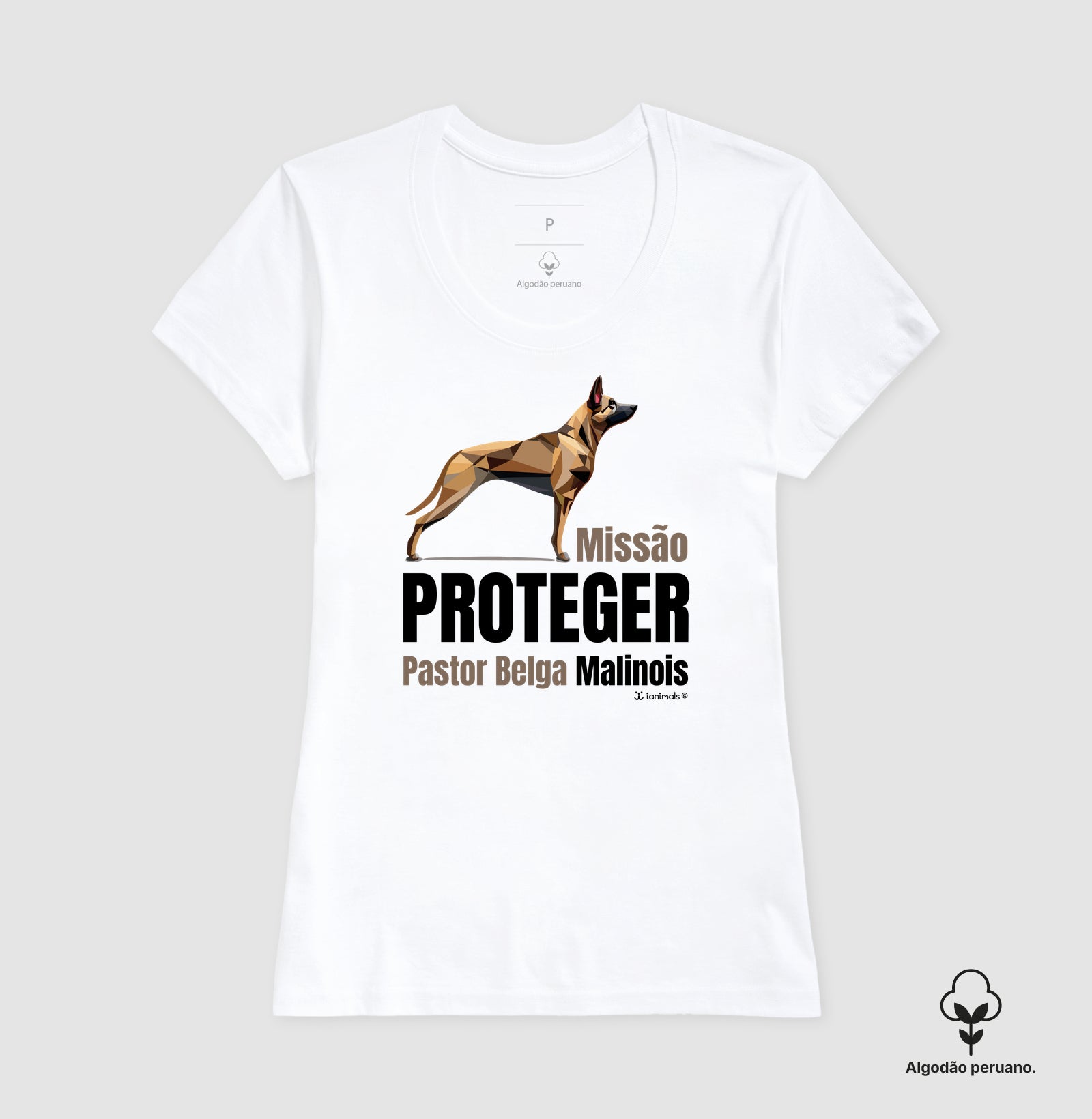Camiseta Malinois “INCA SOFT” Missão  Proteger - Essência