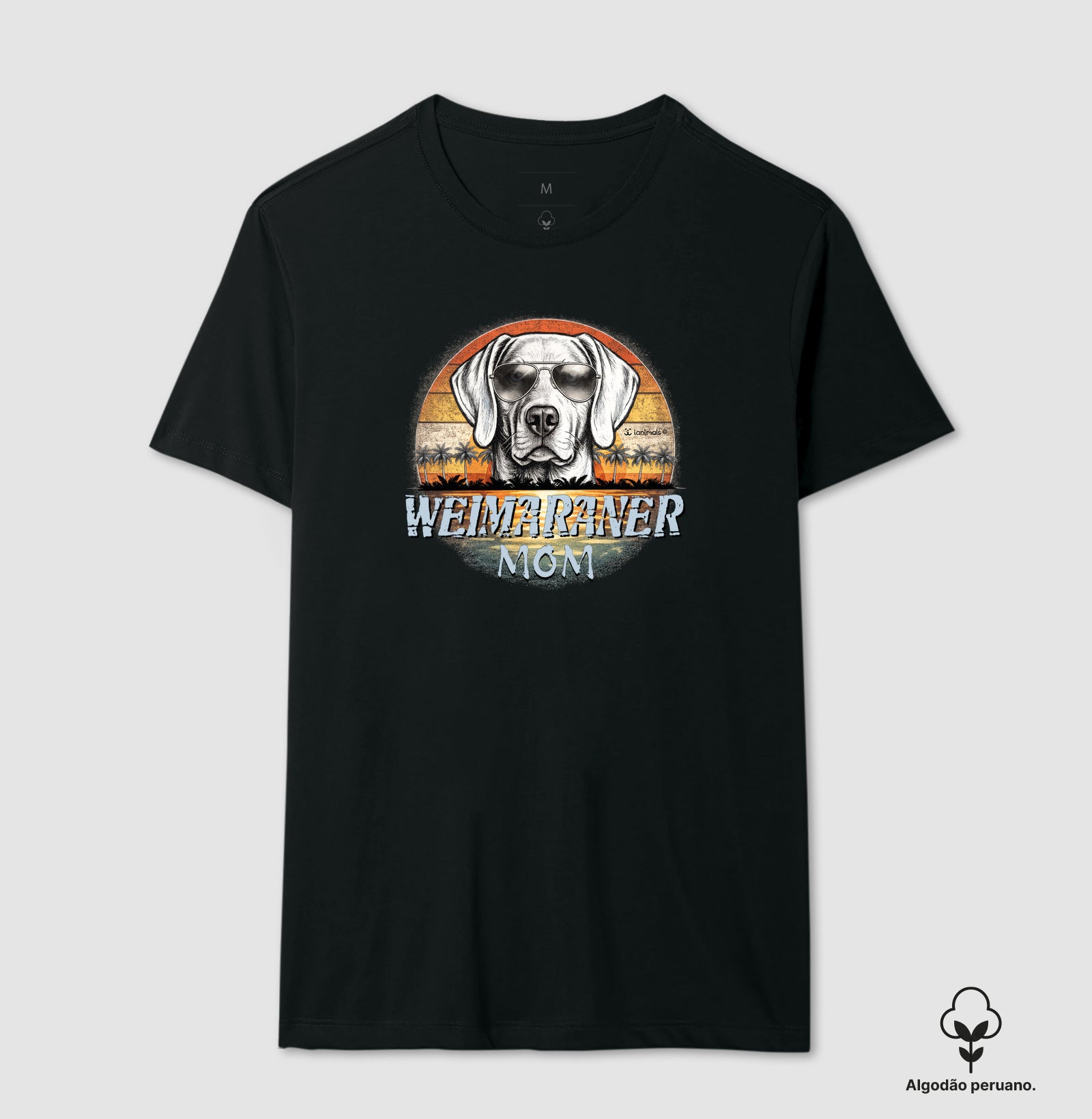 Camiseta INCA SOFT Weimaraner MOM Sunset Vintage - Família