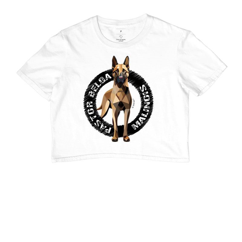 Camiseta Cropped Malinois Raça - Geoma