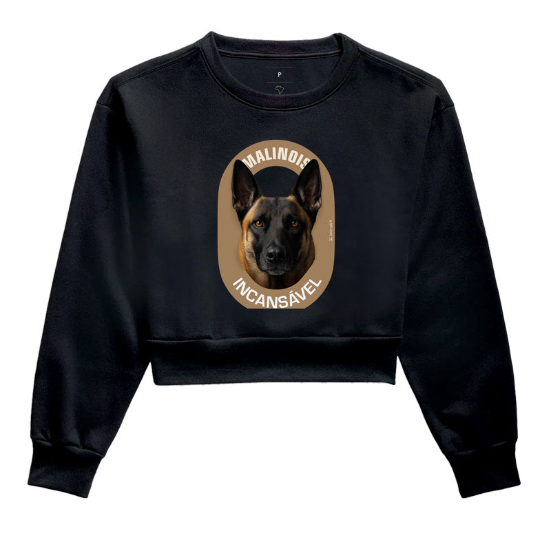 Moletom Cropped Malinois Incansável - Essência