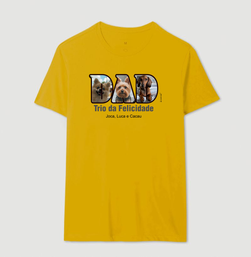 Camiseta MOM or DAD Fotos - 1 ou 3 fotos - Personalizada | iAnimals