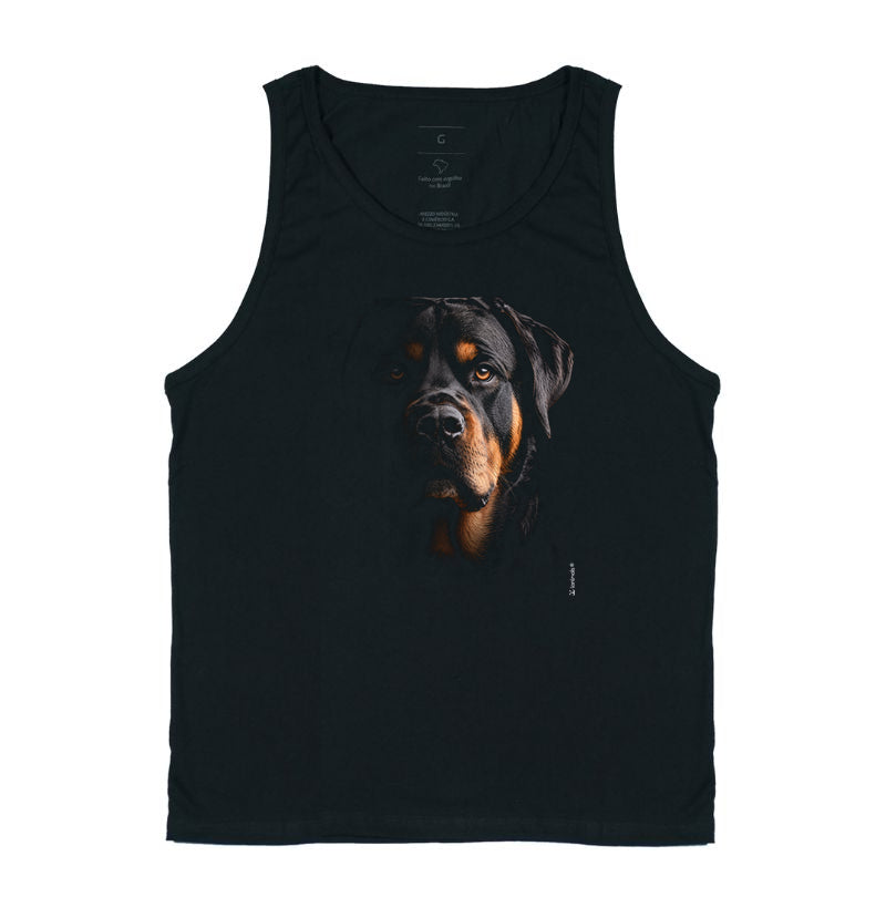Camiseta Regata Rottweiler - Retrato