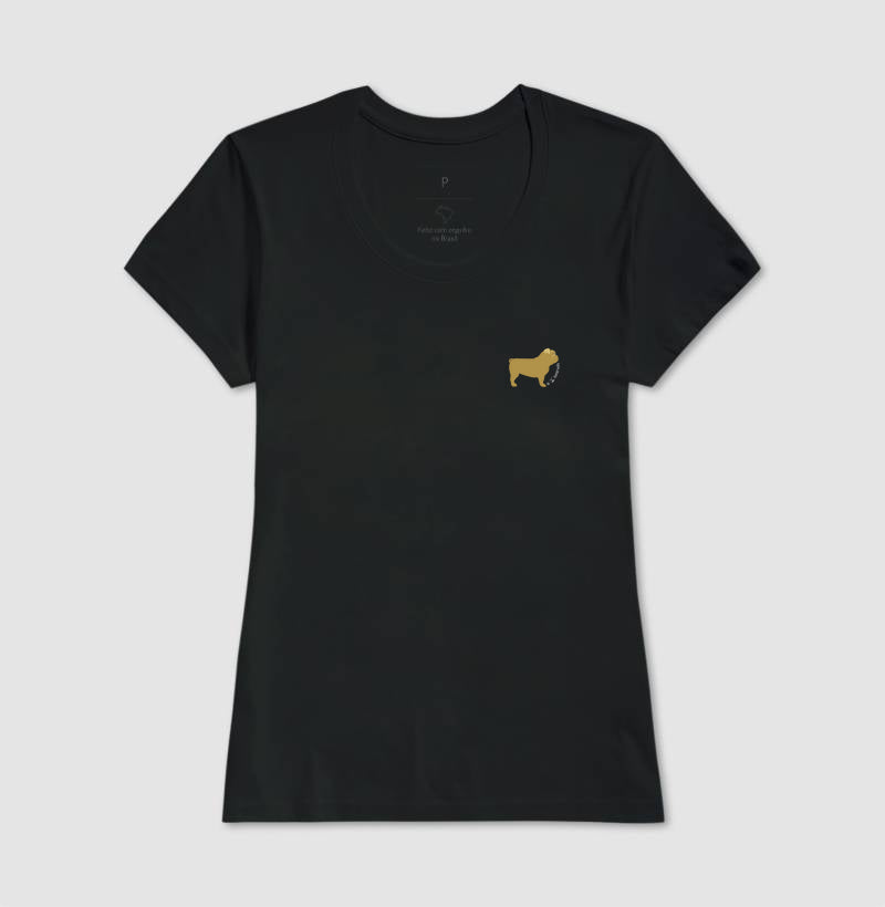 Camiseta Buldogue Inglês - Perfil / Side