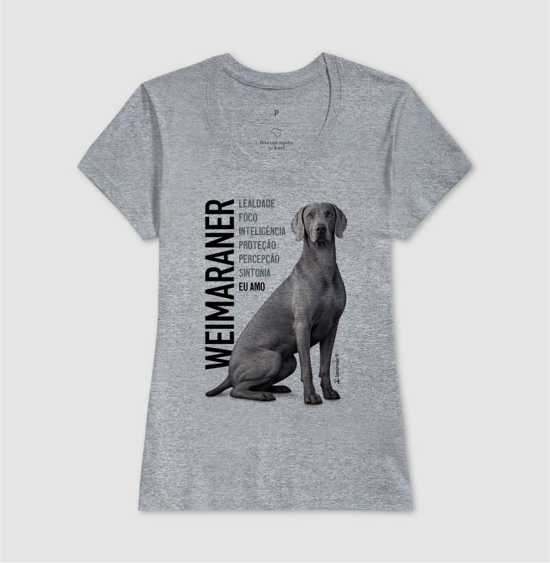 Camiseta Weimaraner Eu Amo - Essência