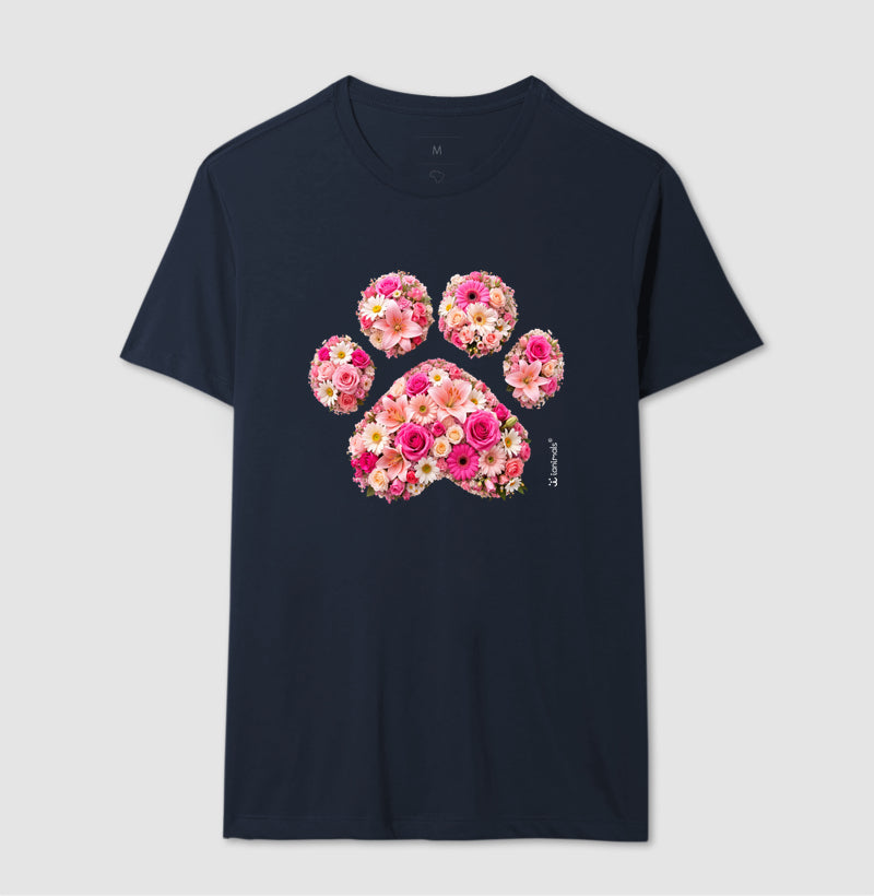 Camiseta Pata em Flor - Pets - Afeto