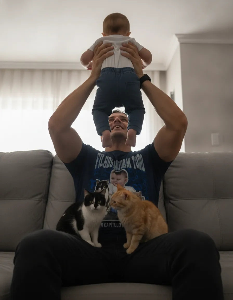 Camiseta Colagem - até 9 fotos - Personalizada