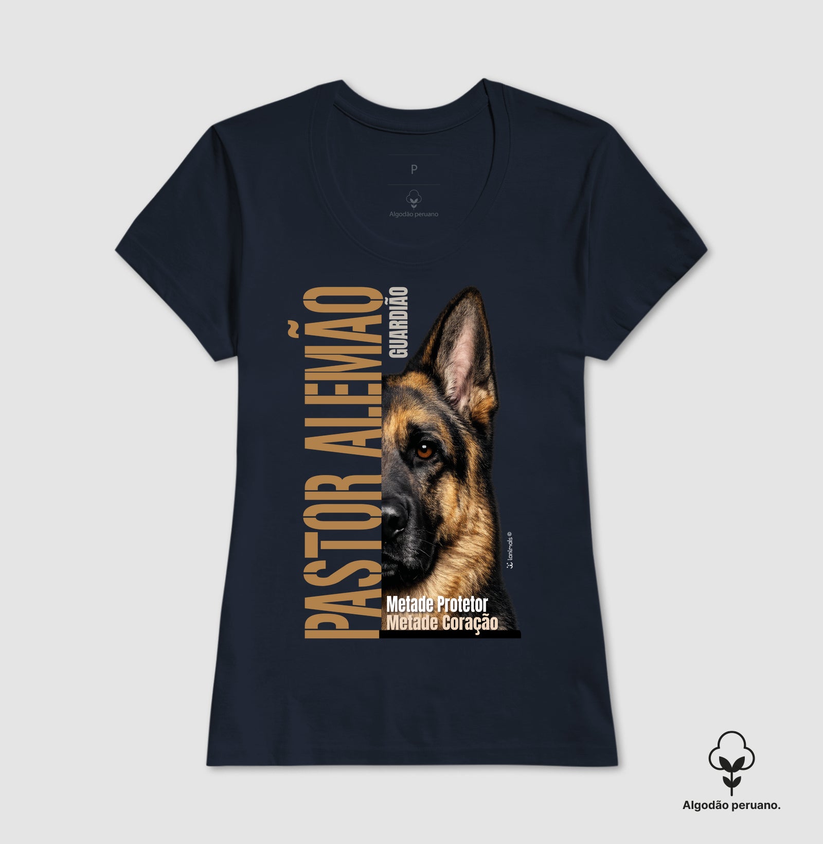 Camiseta INCA SOFT Pastor Alemão Metade Protetor - Essência