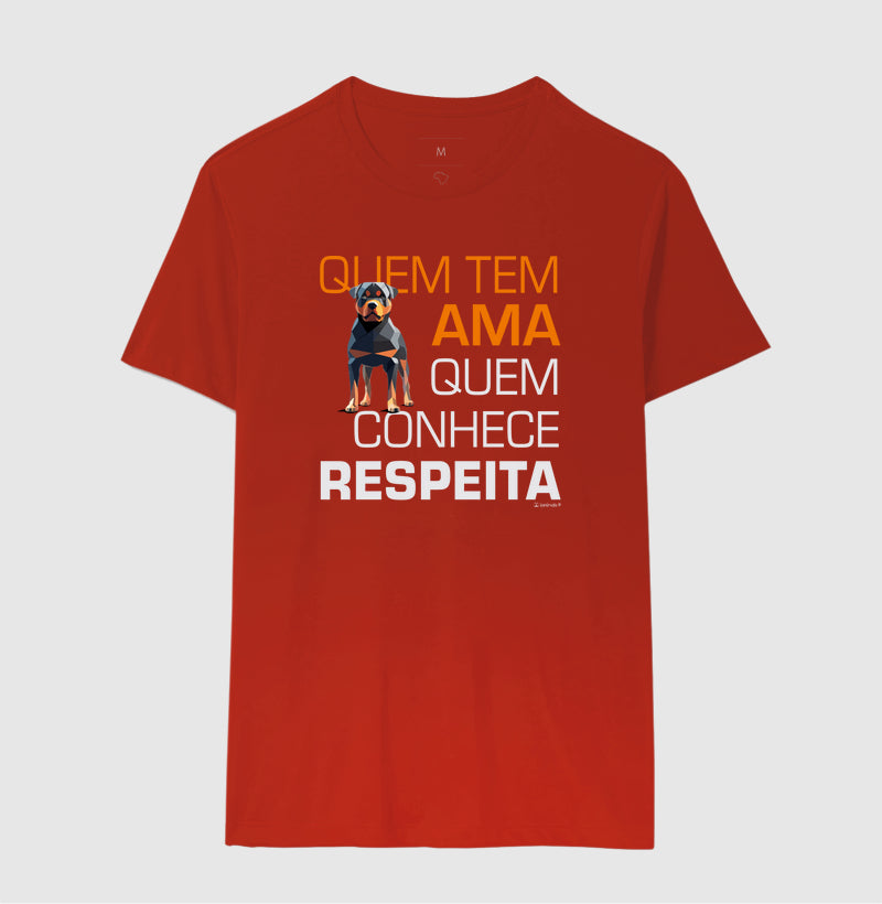 Camiseta Rottweiler Quem Tem Ama - Essência