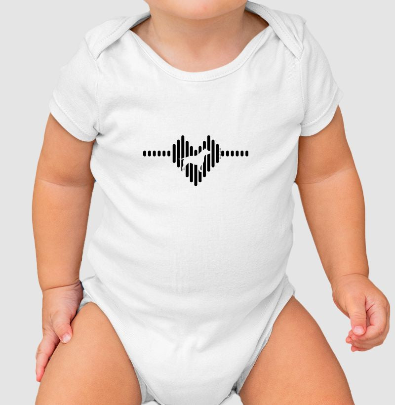 Body Infantil Amstaff - Coleção Coração